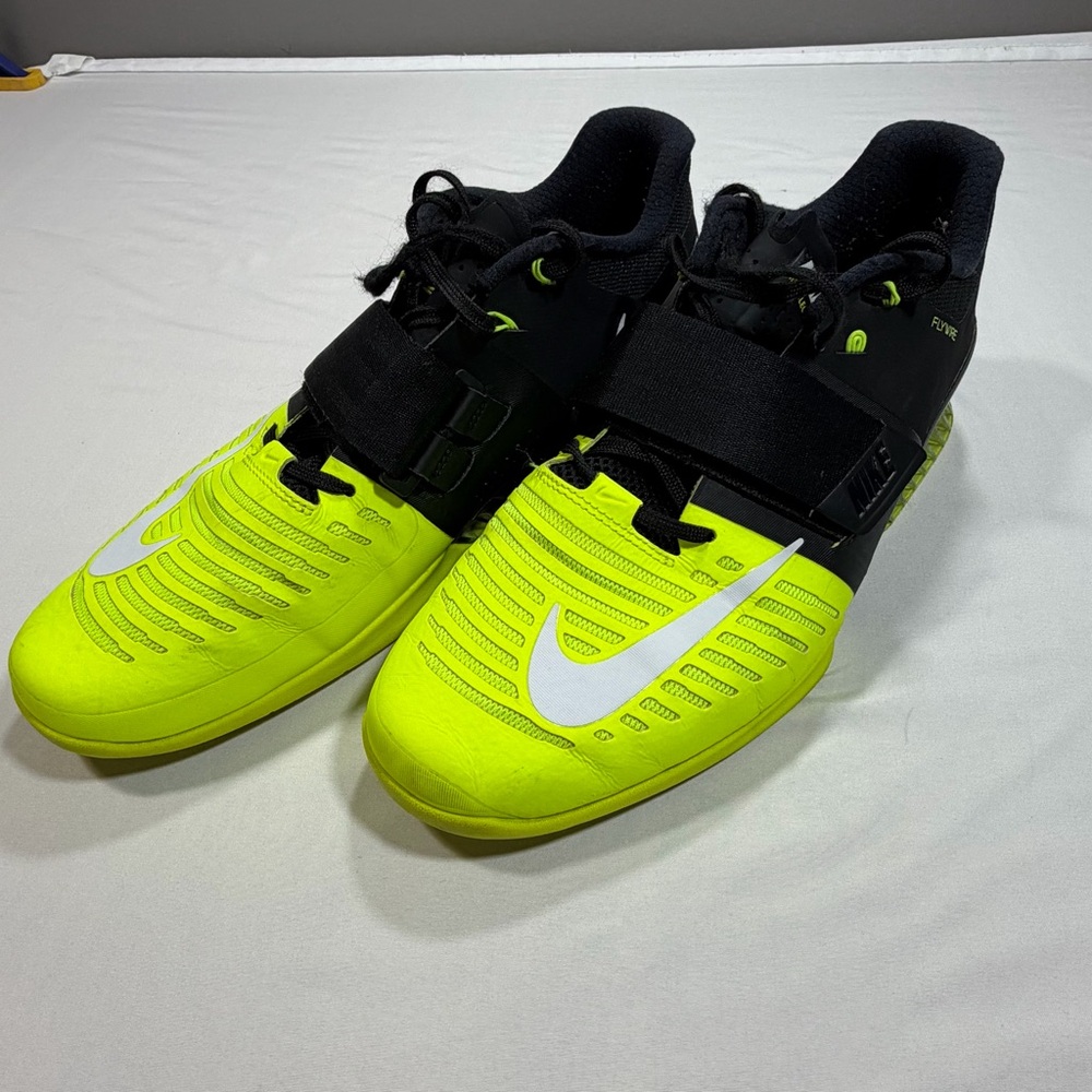 Nike Romaleos 3 Men’s 12 Weightlifting Workout Shoes 852933-007 Black Volt